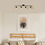 4-lichts plafondlamp Florida - smoke glas met spiegeleffect