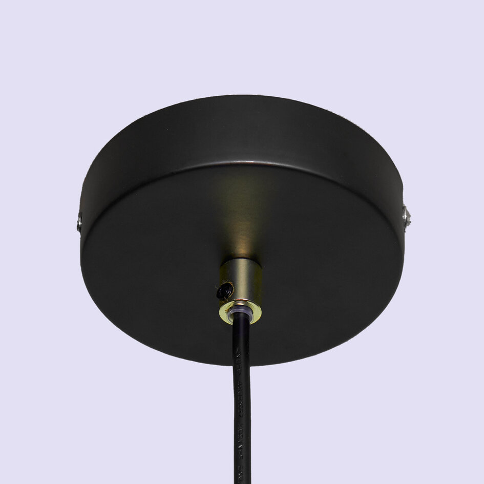 Hanglamp Lauren in zwart met goud