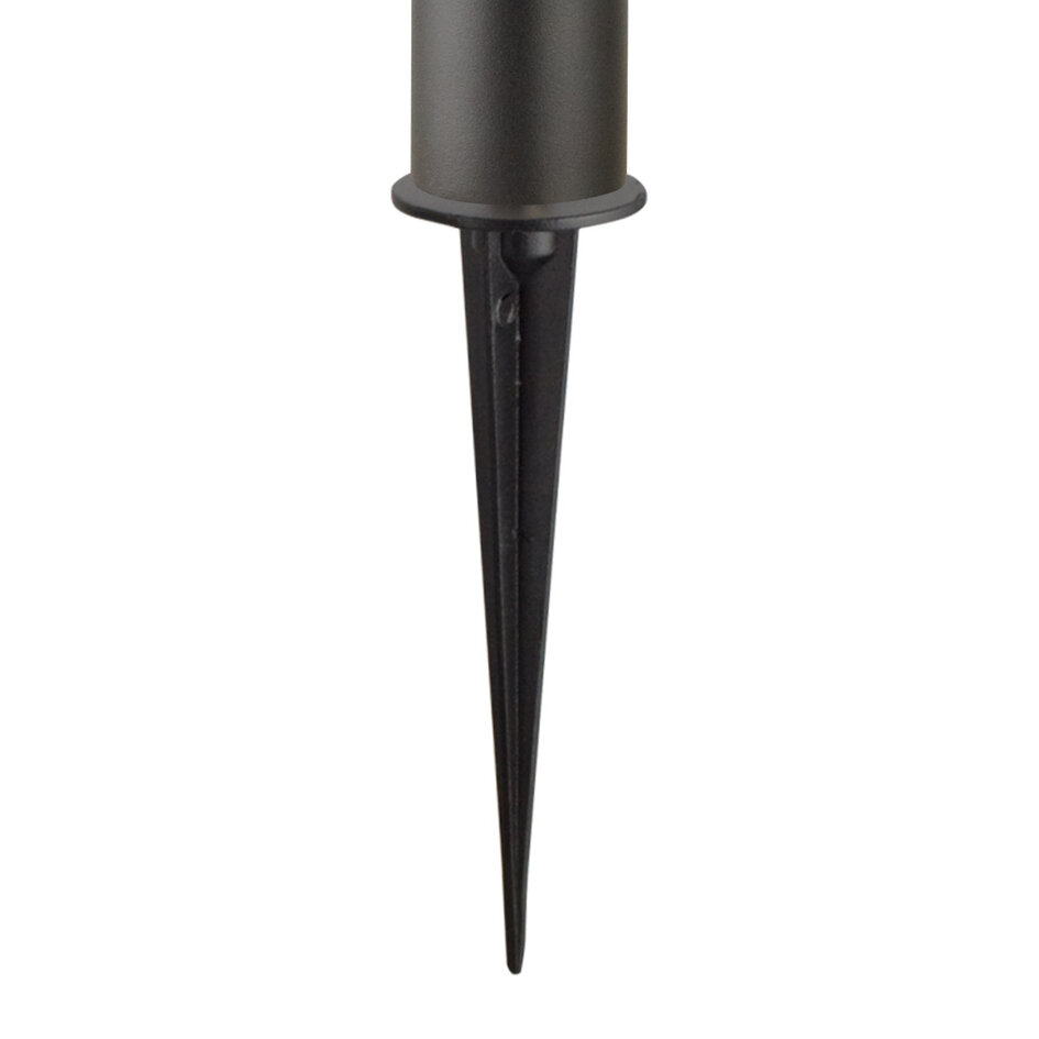 Moderne solar staande lamp buiten zwart - Lunar