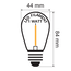 Filamentlamp LED dimbaar 1 watt van 15 of 25 pack