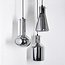 3-lichts industriële hanglamp Deidre - grijs rookglas