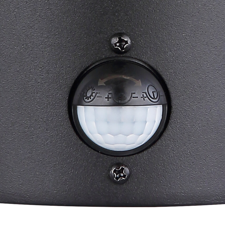 Buitenwandlamp Toulon met sensor - RVS