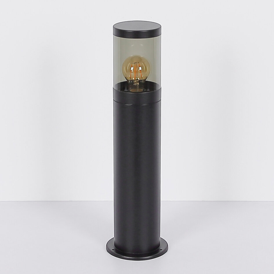 Elegante staande buitenlamp Reims - RVS