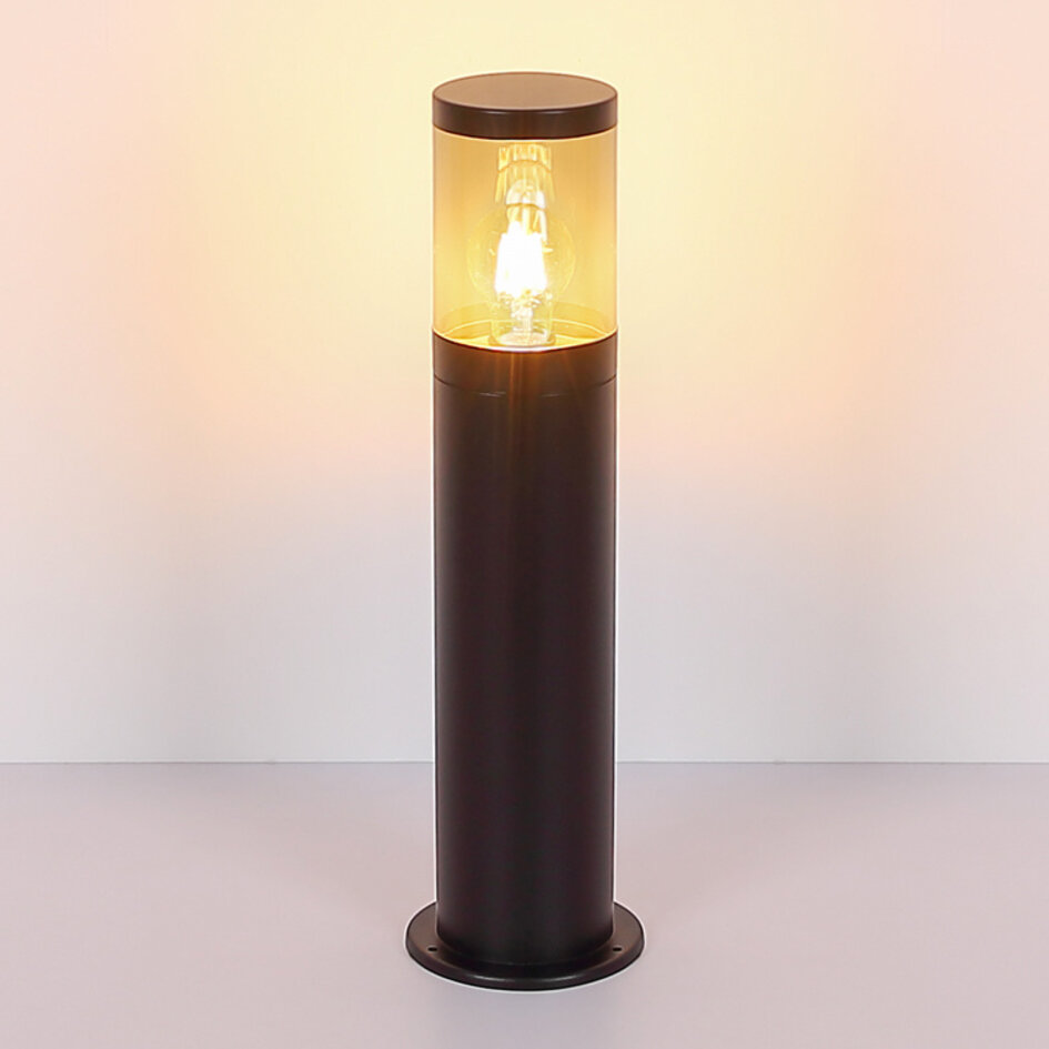 Elegante staande buitenlamp Reims in RVS