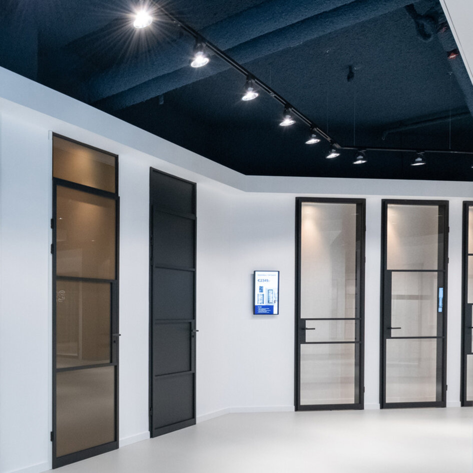 Modern 1-fase railsysteem van 3x 1 meter met Skaly spots - plafondlamp