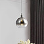 Design hanglamp met smoke glas spiegelbol - London