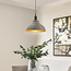 Industriële hanglamp betongrijs met rode decoratie - Moscow