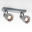 Plafondlamp Arthur 2-lichts, betongrijs