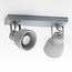 Plafondlamp Arthur 2-lichts, betongrijs
