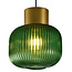 Hanglamp 3-lichts met groen glas - Inya