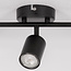 Moderne plafondlamp Mitchell 3-lichts in zwart