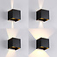 Moderne muurlamp buiten Oliver - antraciet