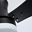 Industriële plafondventilator Lorre zwart met afstandsbediening incl. LED