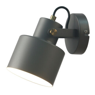 Kantelbare wandlamp Alfie - grijs