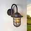 Buitenwandlamp Claudia in zwart