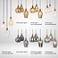 Design hanglamp in helder glas met bolling 3-lichts - Verona