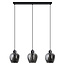 3-lichts hanglamp Vegas - smoke glas