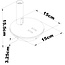 Ronde wandlamp Lenae met draaibare spot enverlichte wandplaat