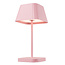 Oplaadbare roze tafellamp Tessa - dimbaar