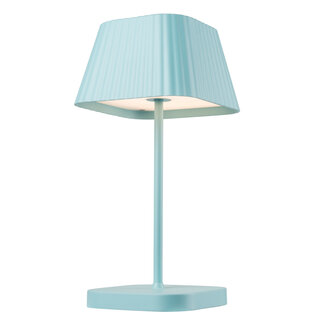 Oplaadbare blauwe tafellamp Mike - dimbaar