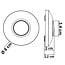LED vloerdimmer 0-50 watt in wit