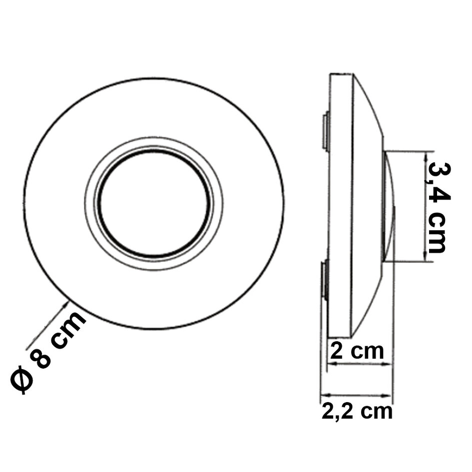 LED vloerdimmer 0-50 watt in wit