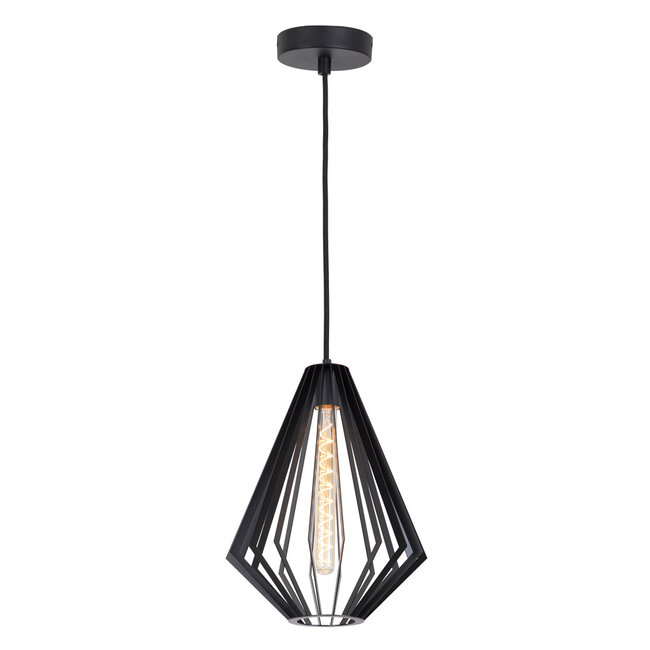 1-lichts hanglamp Penta - zwart