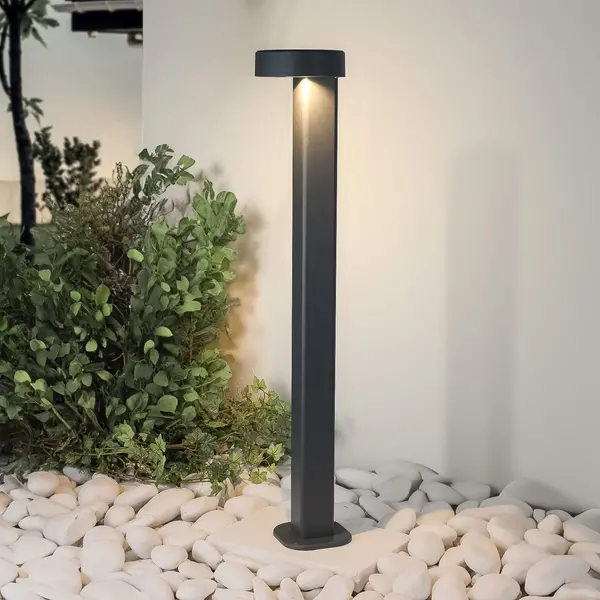 Staande buitenlamp Ferris - 80 cm antraciet met geïntegreerde LED
