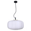 Hanglamp Kozma met wit glas en meerdere hoeken