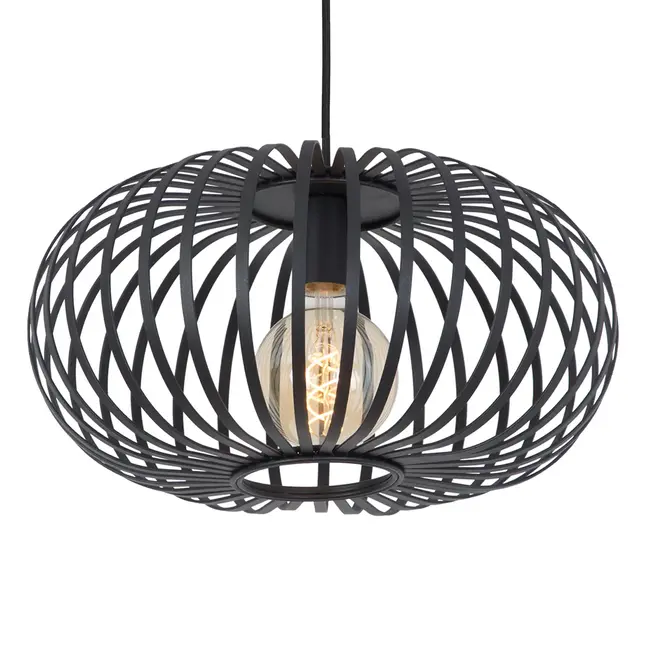 1-lichts hanglamp Sole - zwart