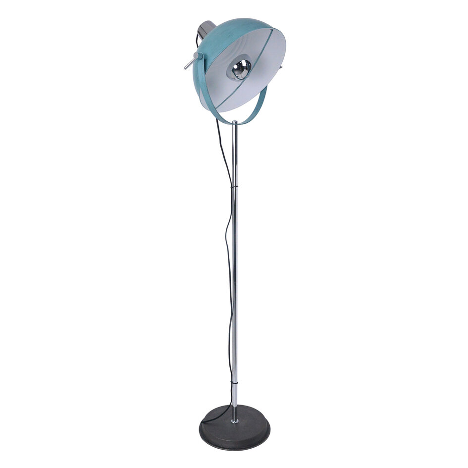 Staande lamp met kantelbare kap Lazos - blauw