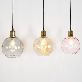 Hanglamp Lotte met drie kleuren glas