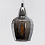 3-lichts industriële hanglamp Veronica - chroom en smoke glas