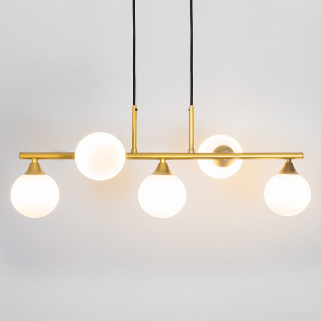 Design hanglamp Donny met melkglazen bollen