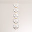 Dimbare hanglamp met gouden details, 5-lichts - Aella