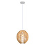 Houten hanglamp Trae - bolvormig open frame