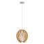 Houten hanglamp Trae - bolvormig open frame