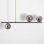 Design hanglamp Danny 3-lichts met glazen bollen