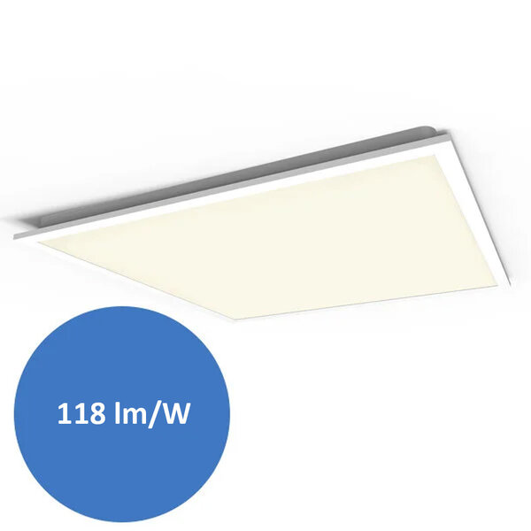 LED paneel, 60x60cm, UGR<22, 24W, 3000K met 4 spacers