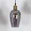 Hanglamp smoke glas met bolling detail - Vanessa