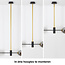Design hanglamp Danley 2-lichts met glazen bollen