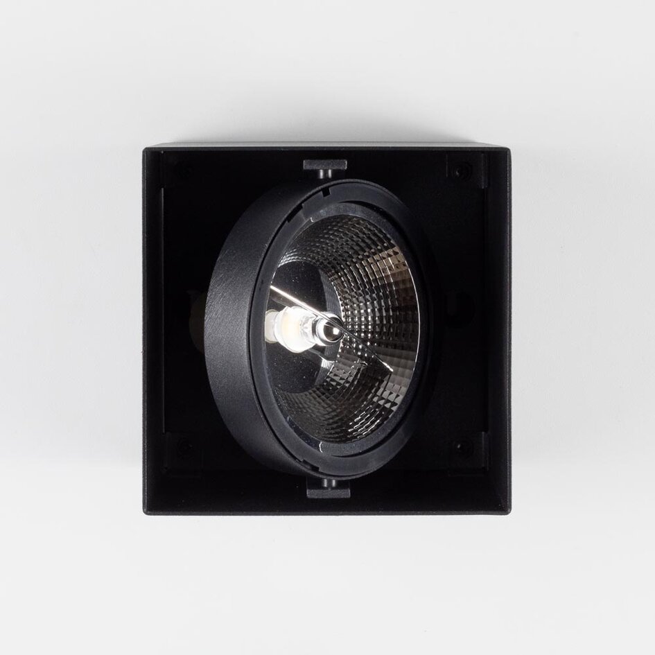 AR111 Opbouwspot 1-licht Willow in zwart