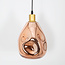 Design hanglamp met roségoud glas - Evan