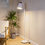 Vloerlamp Arch in wit - kantelbaar