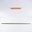 Houten 3-staps dimbare hanglamp Liora - langwerpig met geïntegreerde LED