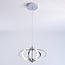 3-staps dimbare hanglamp Yinthe - chroom met geïntegreerde LED