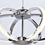 3-staps dimbare hanglamp Yinthe - chroom met geïntegreerde LED