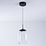 Hanglamp met transparant glas en 3-staps dimbare LEDs - Isra