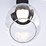 Hanglamp met transparant glas en 3-staps dimbare LEDs - Isra