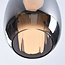 Zwarte hanglamp Nadine met smoke grijs glas en 3-staps dim